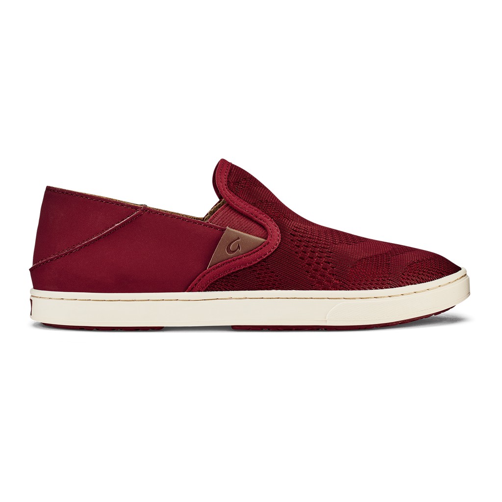 Olukai Womens Pehuea Breathable Slip-On Shoes - Red ( Singapore 268-IYUFWD )